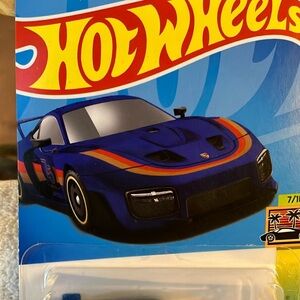 Blue and Orange Sports Car Toy